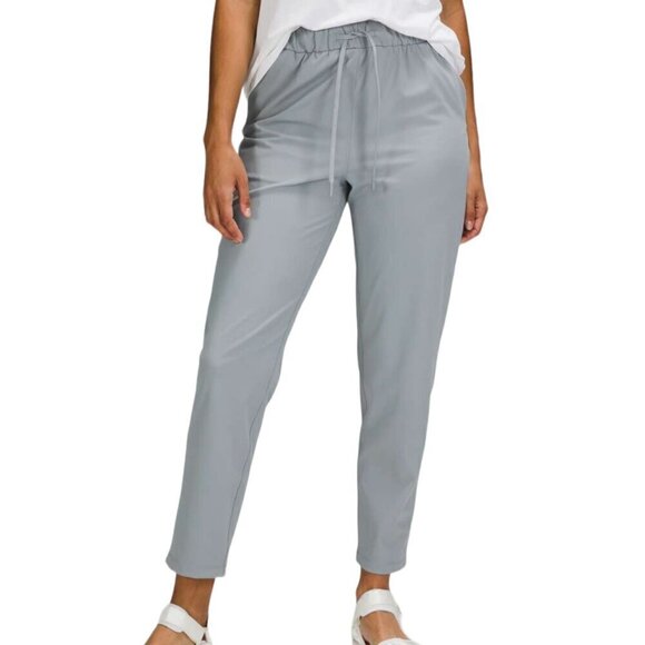 Lululemon 2021 Stretch 7/8 Length Pant 25" Tapered Leg Pants Rhino Grey 6 - Picture 1 of 9